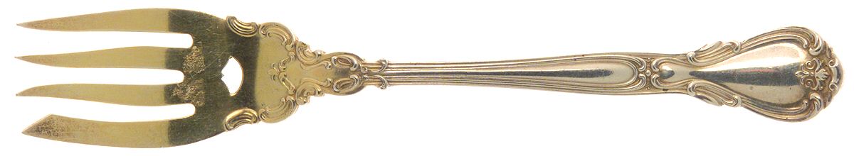 Chantilly (Sterling, 1895, Lion-Anchor-G, No Mono) Fork-Pastry by Gorham Silver-1
