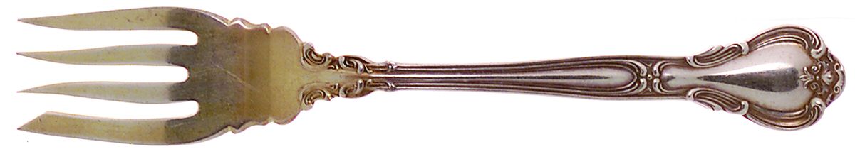 Chantilly (Sterling, 1895, Lion-Anchor-G, No Mono) Small Individual Solid Fish/Salad Fork by Gorham Silver-1