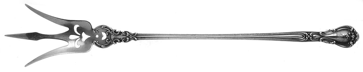 Chantilly (Sterling, 1895, Lion-Anchor-G, No Mono) Large Lettuce Serving Fork by Gorham Silver-1