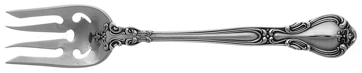 Chantilly (Sterling, 1895, Lion-Anchor-G, No Mono) Large Ramekin Fork by Gorham Silver-1