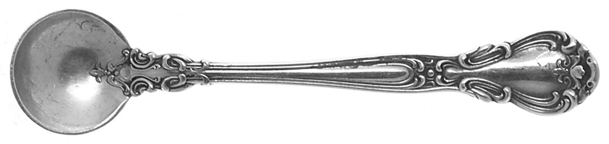 Chantilly (Sterling, 1895, Lion-Anchor-G, No Mono) Individual Salt Spoon by Gorham Silver-1