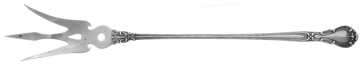 Chantilly (Sterling, 1895, Lion-Anchor-G, No Mono) Large Pierced Lettuce Serving Fork by Gorham Silver-1