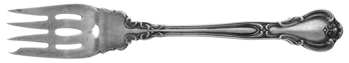 Chantilly (Sterling, 1895, Lion-Anchor-G, No Mono) Pastry Fork by Gorham Silver-1