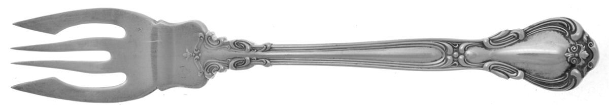 Chantilly (Sterling, 1895, Lion-Anchor-G, No Mono) Large Individual Solid Fish/Salad Fork by Gorham Silver-1
