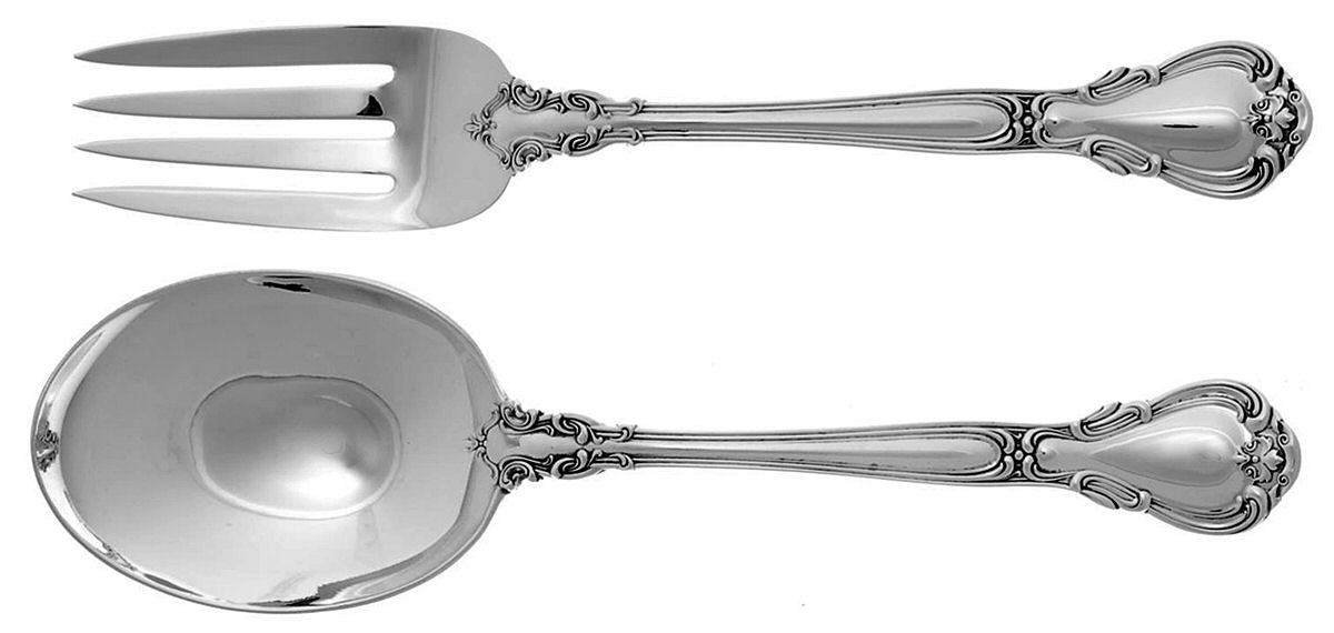 Chantilly (Sterling, 1895, Lion-Anchor-G, No Mono) Solid Serving Set by Gorham Silver-1