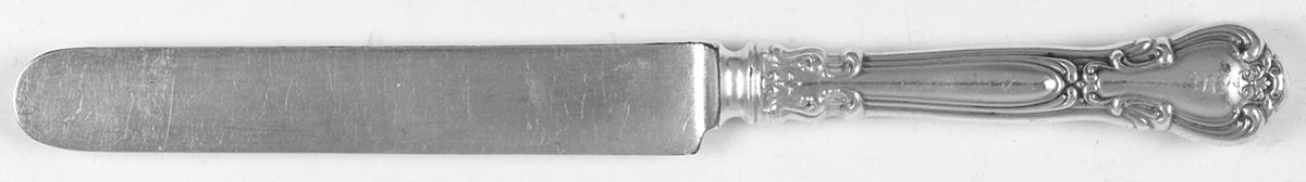 Chantilly (Sterling, 1895, Lion-Anchor-G, No Mono) Blunt Hollow Knife with Bolster by Gorham Silver-1
