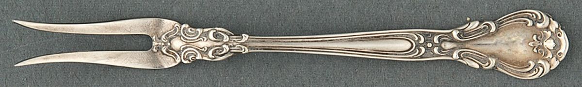 Chantilly (Sterling, 1895, Lion-Anchor-G, No Mono) Individual Hors d'Oeuvres Fork by Gorham Silver-1