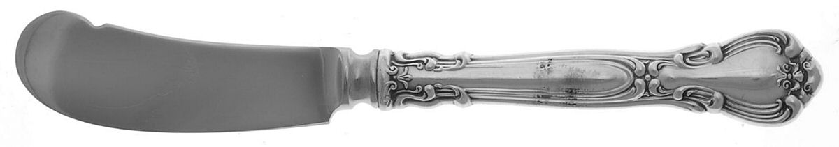 Chantilly (Sterling, 1895, Lion-Anchor-G, No Mono) Butter Spreader Hollow Hdl-Paddle/Stainless Blade by Gorham Silver-1