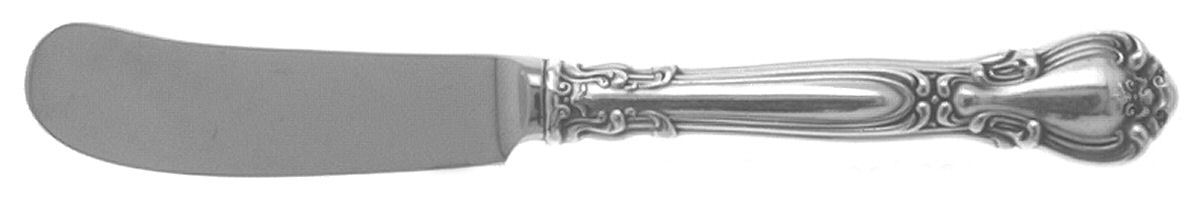 Chantilly (Sterling, 1895, Lion-Anchor-G, No Mono) Butter Spreader Hollow Hdl-Paddle/Stainless Blade by Gorham Silver-1