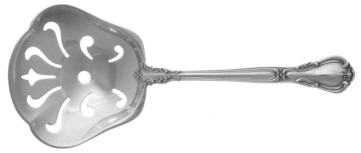 Chantilly (Sterling, 1895, Lion-Anchor-G, No Mono) Solid Bon Bon Spoon by Gorham Silver-1