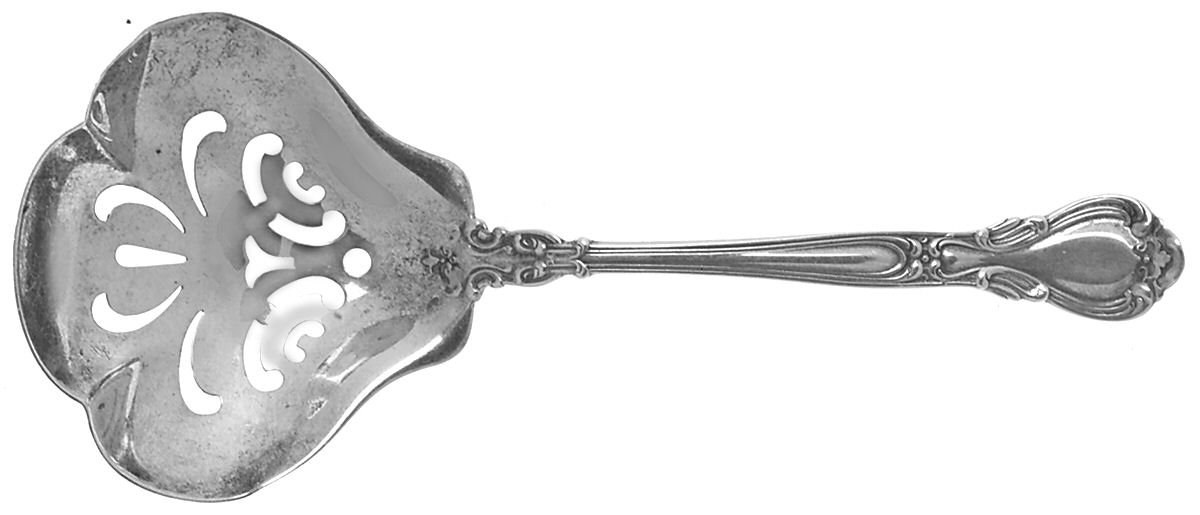 Chantilly (Sterling, 1895, Lion-Anchor-G, No Mono) Large Confection Spoon by Gorham Silver-1