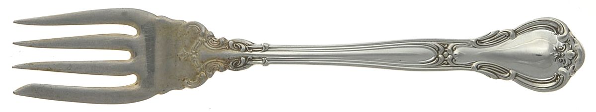 Chantilly (Sterling, 1895, Lion-Anchor-G, No Mono) Small Individual Solid Fish/Salad Fork by Gorham Silver-1