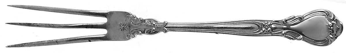 Chantilly (Sterling, 1895, Lion-Anchor-G, No Mono) Lemon Fork Large by Gorham Silver-1