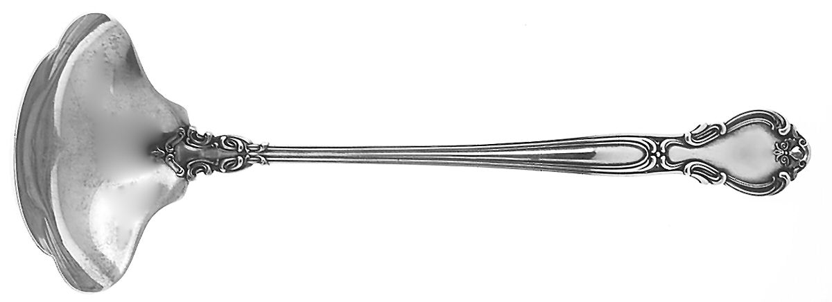 Chantilly (Sterling, 1895, Lion-Anchor-G, No Mono) Oyster Ladle Solid Piece by Gorham Silver-1