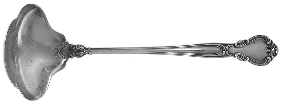 Chantilly (Sterling, 1895, Lion-Anchor-G, No Mono) Small Solid Soup Ladle by Gorham Silver-1