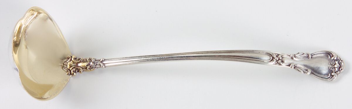 Chantilly (Sterling, 1895, Lion-Anchor-G, No Mono) Mayonnaise Ladle by Gorham Silver-1