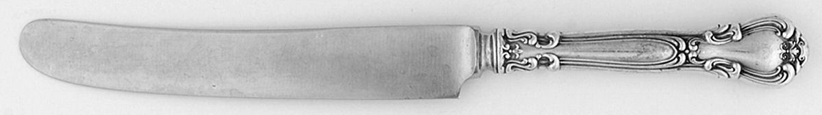 Chantilly (Sterling, 1895, Lion-Anchor-G, No Mono) Old French Hollow Knife with Bolster by Gorham Silver-1