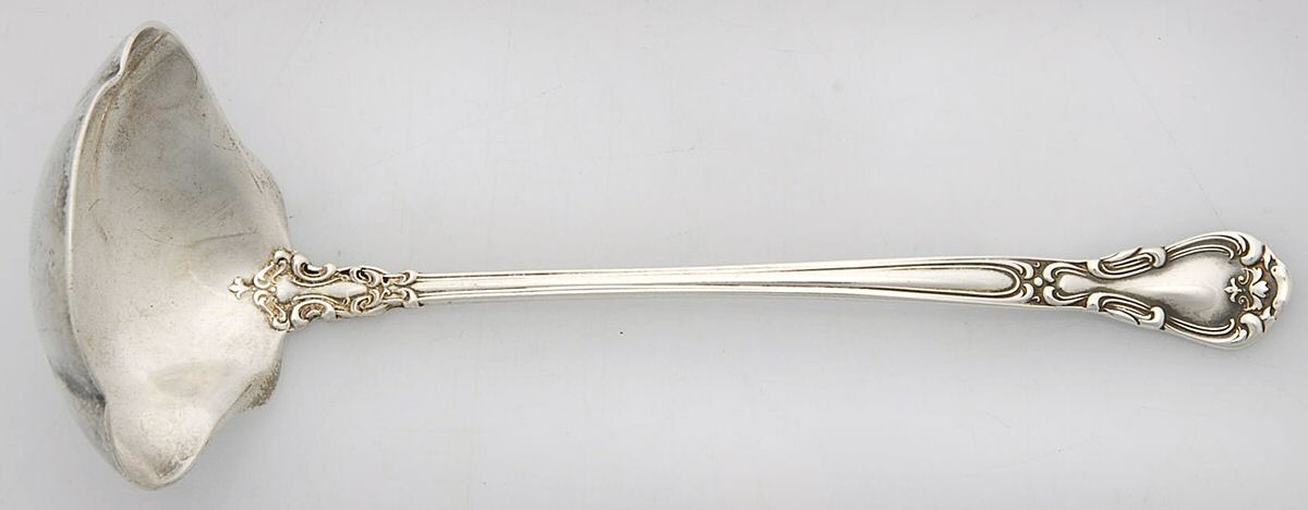 Chantilly (Sterling, 1895, Lion-Anchor-G, No Mono) Ladle-Cream/Solid Piece-Small by Gorham Silver-1