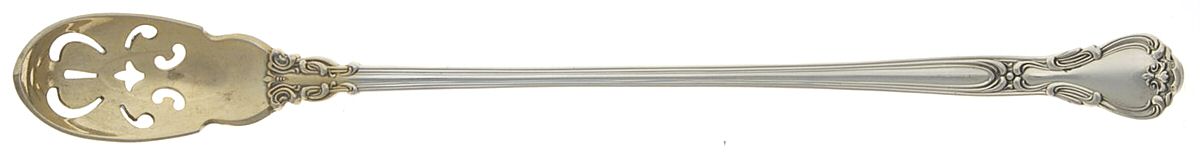 Chantilly (Sterling, 1895, Lion-Anchor-G, No Mono) Pierced Bowl Long Handle Olive Spoon by Gorham Silver-1