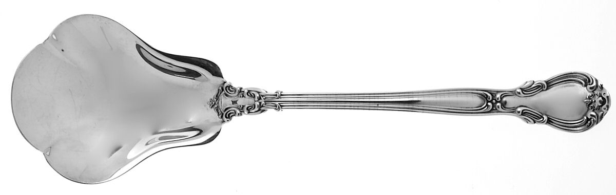 Chantilly (Sterling, 1895, Lion-Anchor-G, No Mono) Oversize Solid Salad Serving Spoon by Gorham Silver-1