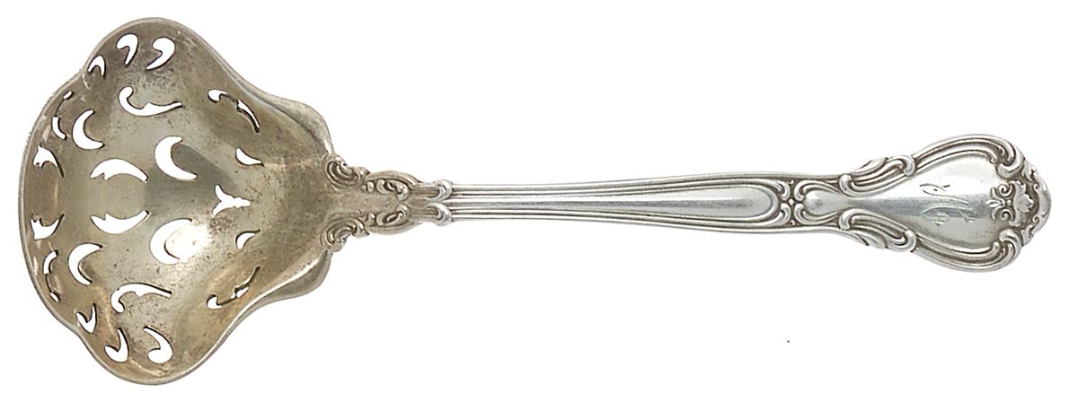 Chantilly (Sterling, 1895, Lion-Anchor-G, No Mono) Small Sugar Sifter by Gorham Silver-1