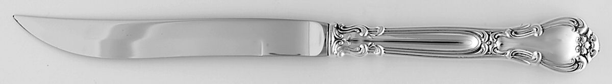 Chantilly (Sterling, 1895, Lion-Anchor-G, No Mono) Individual Steak Knife w/Bevel Blade by Gorham Silver-1