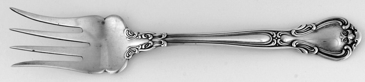 Chantilly (Sterling, 1895, Lion-Anchor-G, No Mono) Small Chipped Beef Fork by Gorham Silver-1