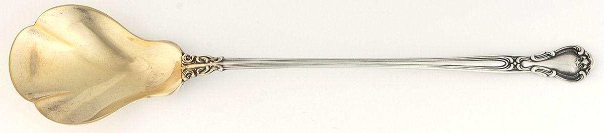 Chantilly (Sterling, 1895, Lion-Anchor-G, No Mono) Large Lettuce Serving Spoon by Gorham Silver-1