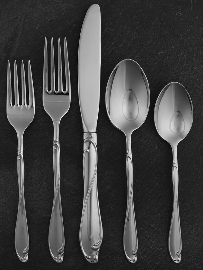Chalet (Stainless) 5 Piece Place Setting by Gorham Silver-1