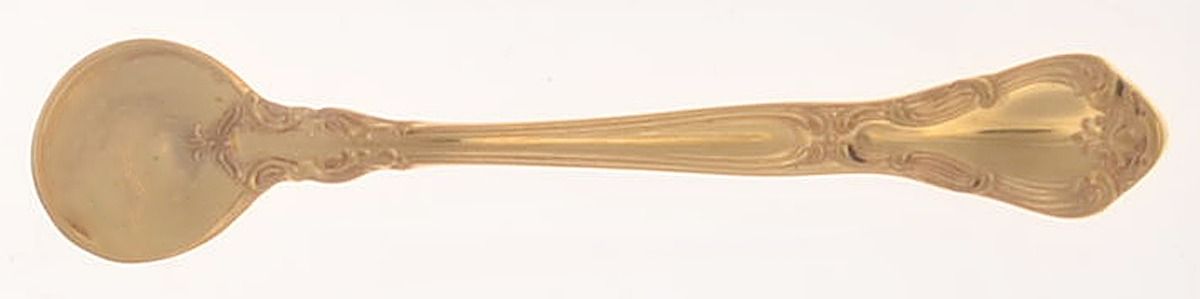 Chantilly-Gold Vermeil (Sterling, 1895) Individual Salt Spoon by Gorham Silver-1