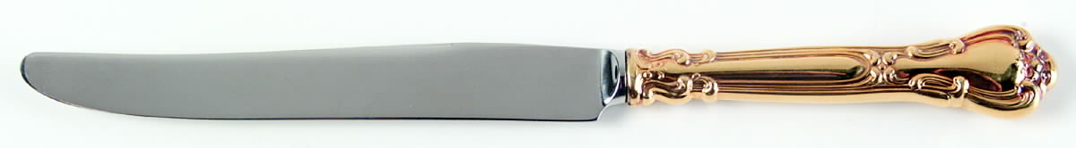 Chantilly-Gold Vermeil (Sterling, 1895) New French Hollow Knife by Gorham Silver-1