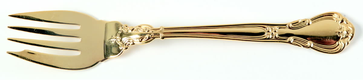 Chantilly-Gold Vermeil (Sterling, 1895) Individual Salad Fork by Gorham Silver-1