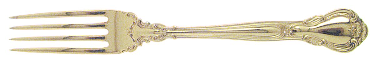 Chantilly-Gold Vermeil (Sterling, 1895) Fork by Gorham Silver-1