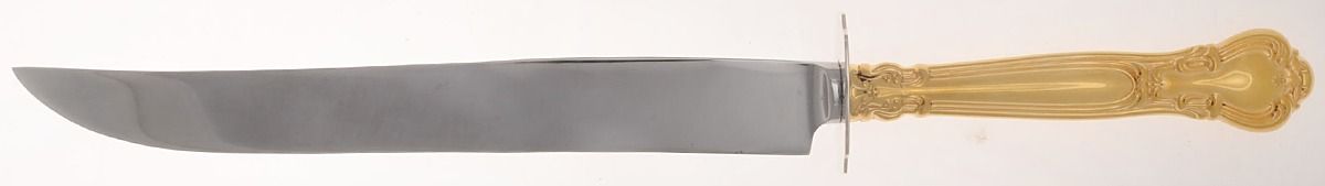 Chantilly-Gold Vermeil (Sterling, 1895) Small Steak Carving Knife with Stainless Blade by Gorham Silver-1