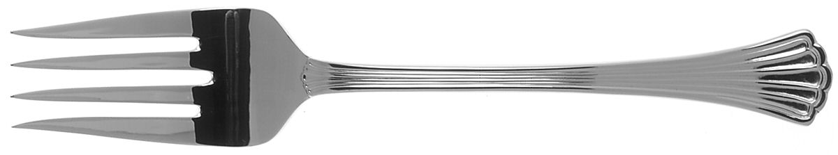 Chandler (Stainless) Medium Solid Cold Meat Serving Fork by Gorham Silver-1