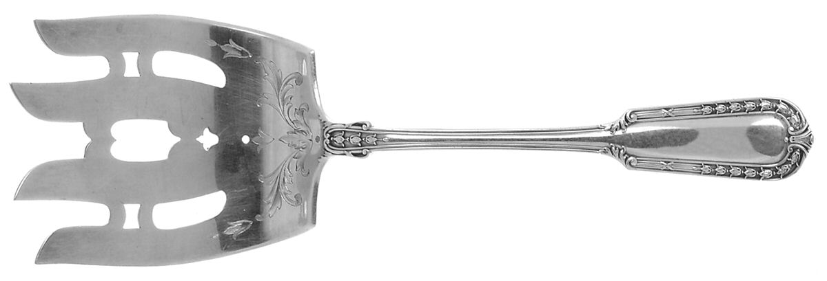 Chesterfield (Sterling, 1908) Large Solid Asparagus Serving Fork by Gorham Silver-1