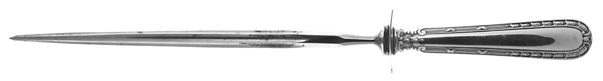 Chesterfield (Sterling, 1908) Large Roast Steel Rod Knife Sharpener by Gorham Silver-1