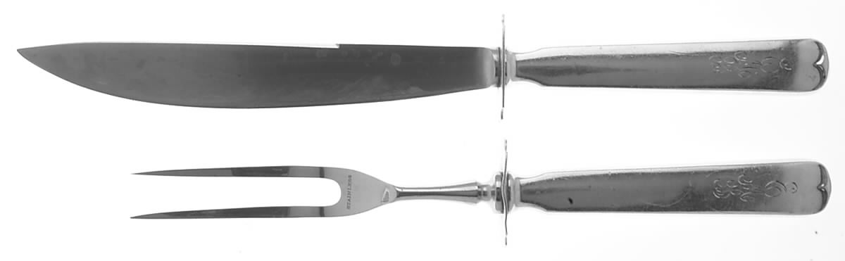 Christina (Sterling) Small Stainless Blade 2-Piece Steak Carving Set by Gorham Silver-1