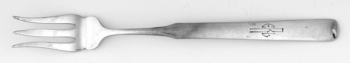Christina (Sterling) Short Handle Pickle/Olive Fork by Gorham Silver-1