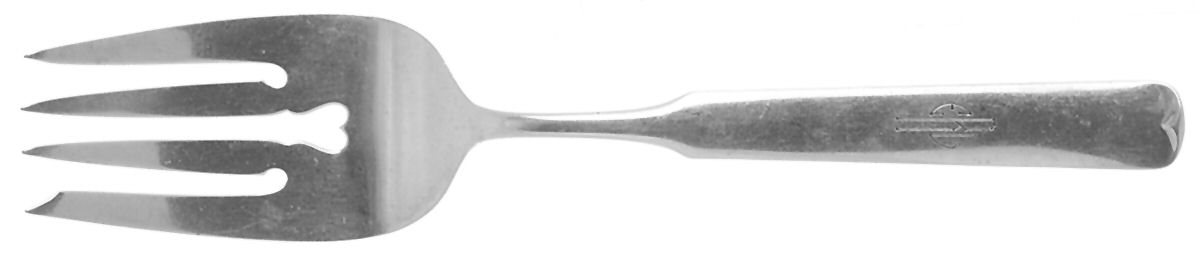 Christina (Sterling) Medium Solid Cold Meat Serving Fork by Gorham Silver-1
