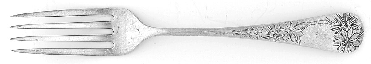 Chrysanthemum (Sterling, 1885) Solid Youth Tea Fork by Gorham Silver-1