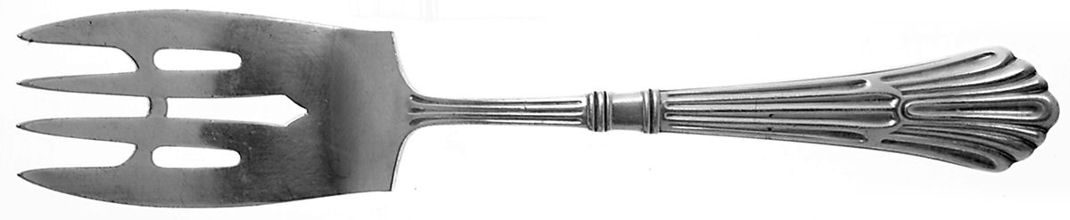 Churchill (Silverplate, 1905) Medium Solid Cold Meat Serving Fork by Gorham Silver-1