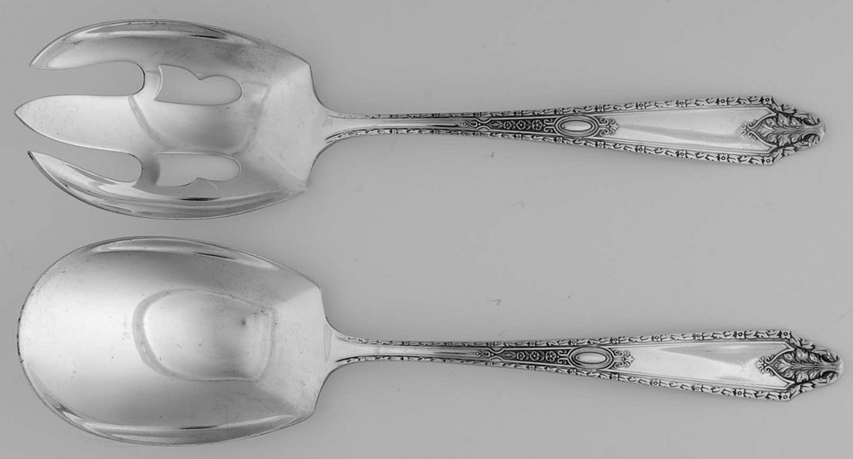 Cinderella (Sterling, 1925) (2 Pc) Solid Salad Set by Gorham Silver-1