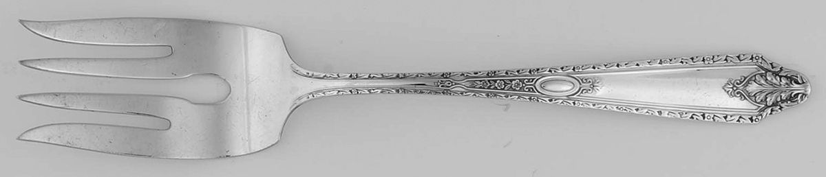 Cinderella (Sterling, 1925) Small Solid Cold Meat Serving Fork by Gorham Silver-1