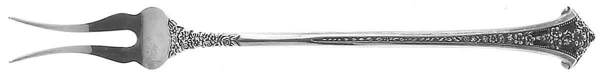 Classic Bouquet (Sterling, 1972) Short Handle Pickle/Olive Fork by Gorham Silver-1