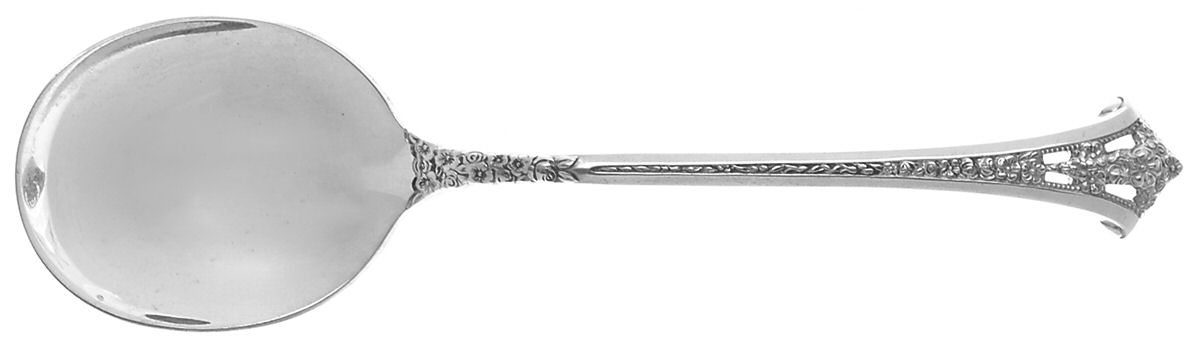 Classic Bouquet (Sterling, 1972) Round Bowl Soup Spoon (Cream Soup) by Gorham Silver-1