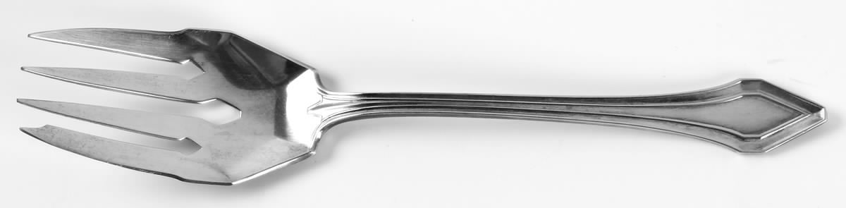 Clermont (Sterling, 1915, No Monograms) Small Solid Cold Meat Serving Fork by Gorham Silver-1