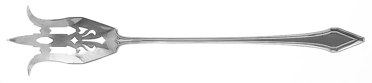 Clermont (Sterling, 1915, No Monograms) Large Lettuce Serving Fork by Gorham Silver-1