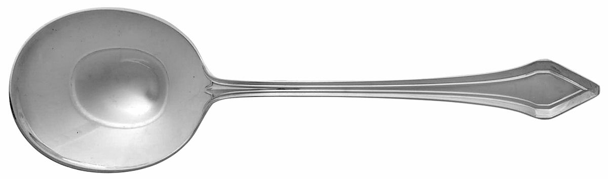 Clermont (Sterling, 1915, No Monograms) Round Bowl Soup Spoon (Cream Soup) by Gorham Silver-1