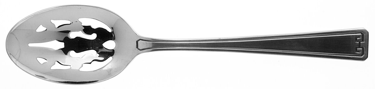 Classic Key (Stainless) Pierced Tablespoon (Serving Spoon) by Gorham Silver-1